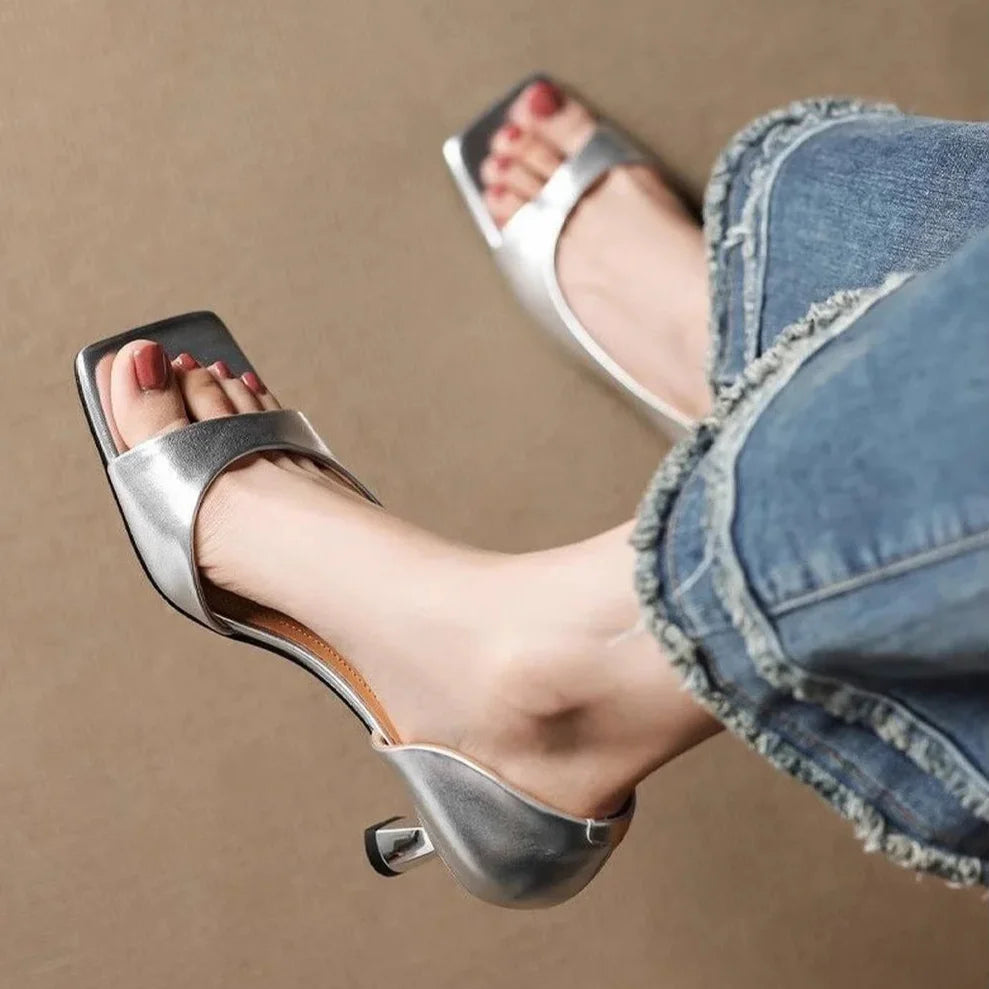 Elvani Leather Heels