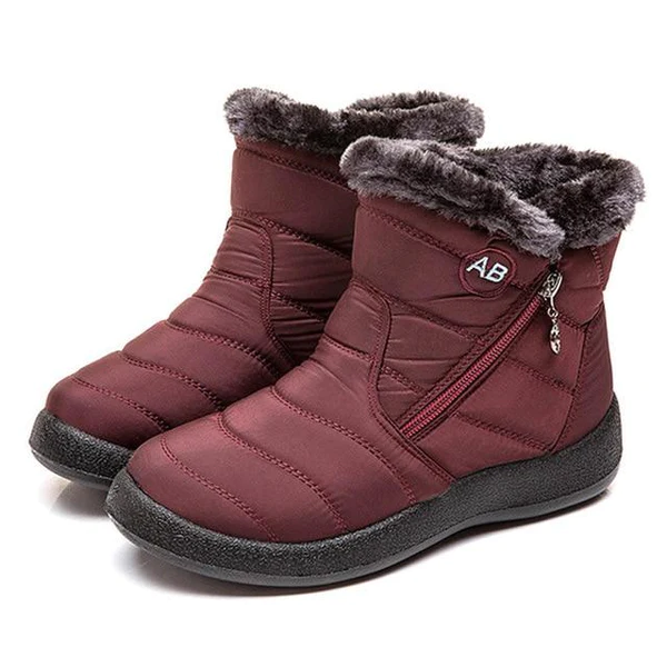Waterproof Fur-Lined Ankle Boots - Sidney