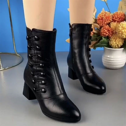 Ankle Leather Boots - Vienna