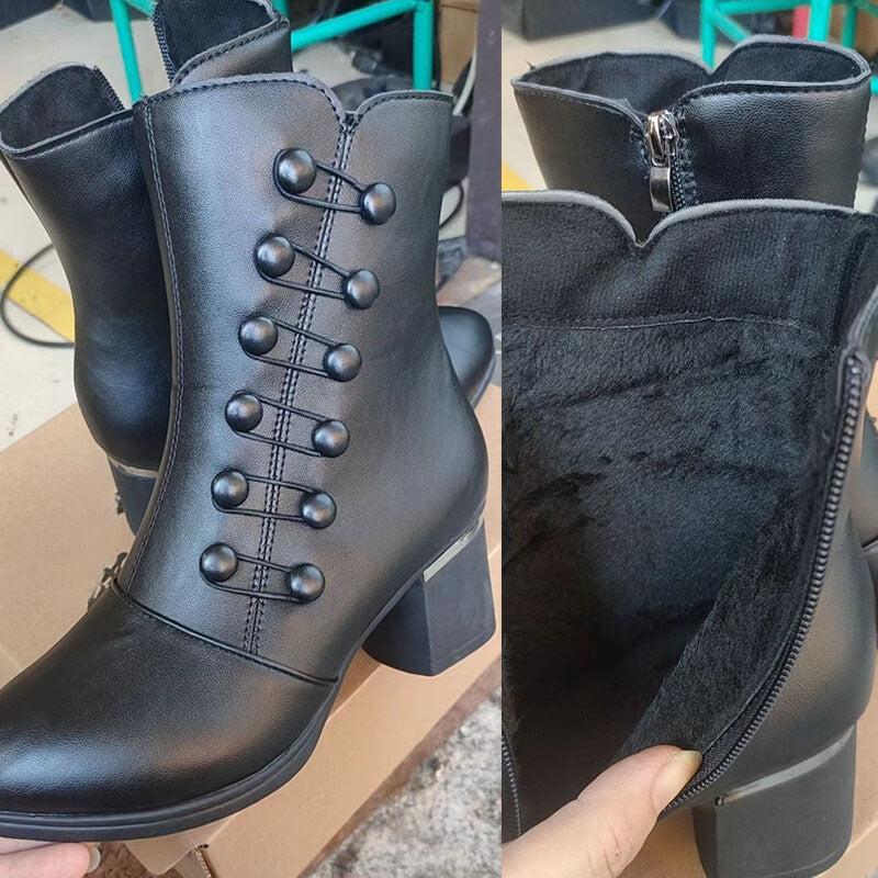 Ankle Leather Boots - Vienna