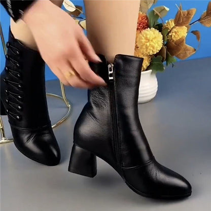 Ankle Leather Boots - Vienna