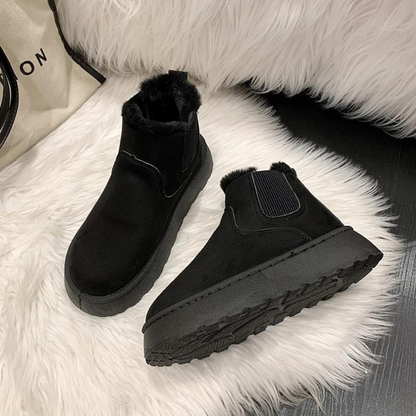 Fur-Lined Ankle Boots - Comfy