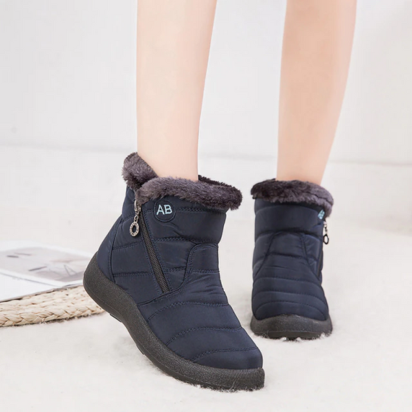 Waterproof Fur-Lined Ankle Boots - Sidney