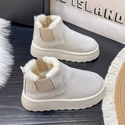 Fur-Lined Ankle Boots - Comfy