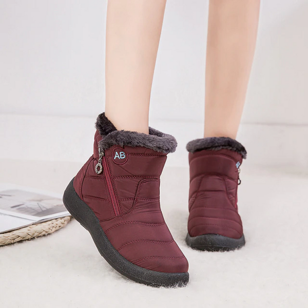Waterproof Fur-Lined Ankle Boots - Sidney