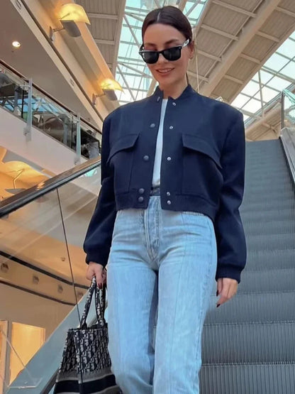 Madam - Women's Short Buttoned Jacket