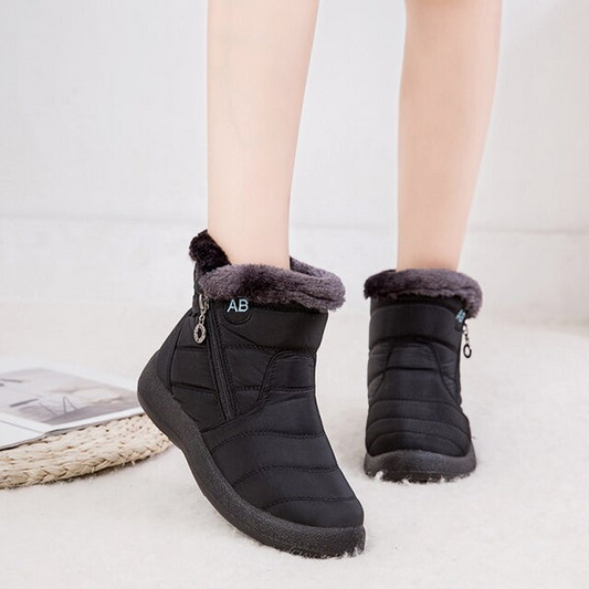 Waterproof Fur-Lined Ankle Boots - Sidney