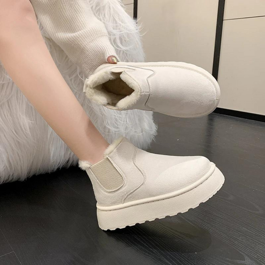 Fur-Lined Ankle Boots - Comfy