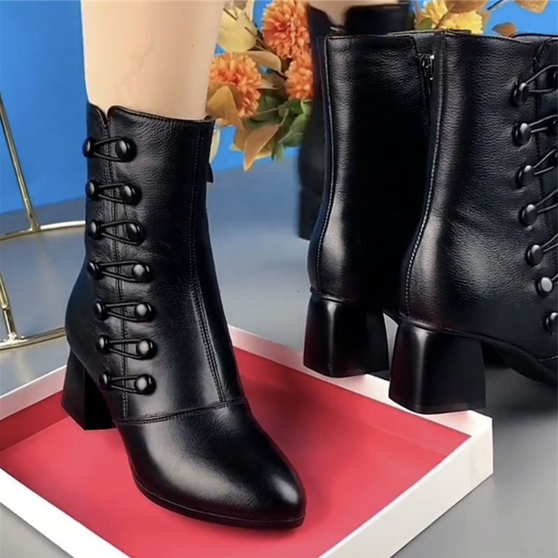 Ankle Leather Boots - Vienna